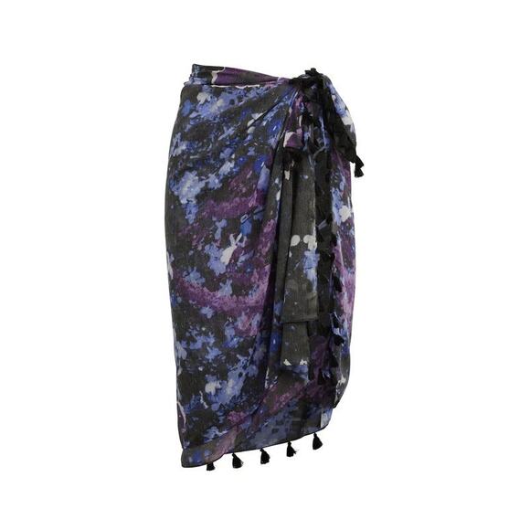 Peter Som Sarong Dream Floral Meteorite Swim Beach Coverup Womens One Size - Picture 1 of 8